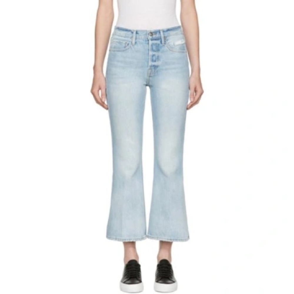 Frame Jeans Flare Rigid Re-Release Le Cropped Flare Jeans Fifty-Four Wash